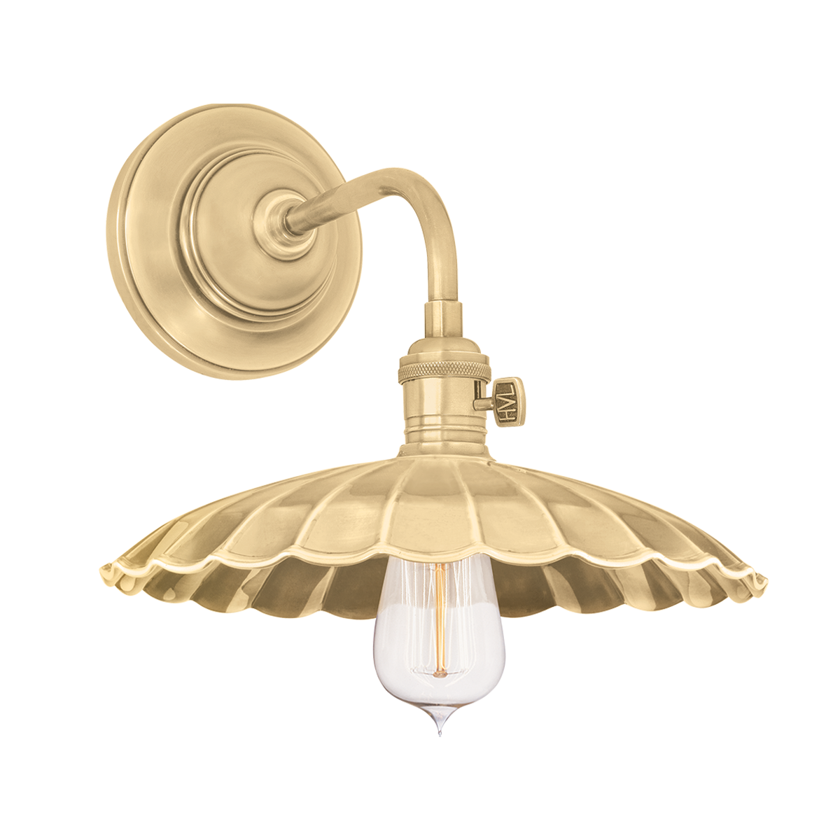 Heirloom Wall Sconce with Aged Brass Finish