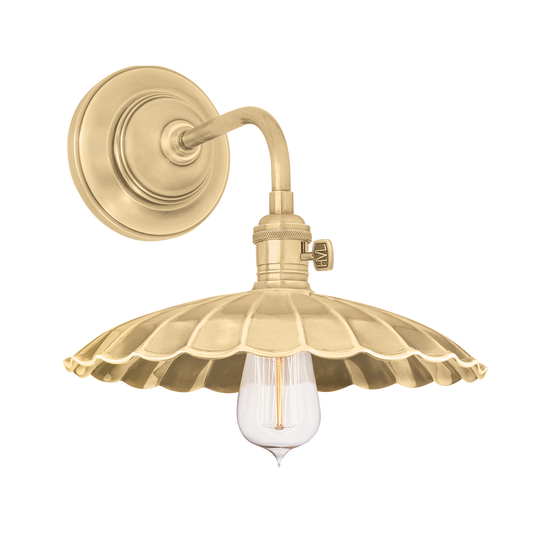 Heirloom Wall Sconce with Aged Brass Finish