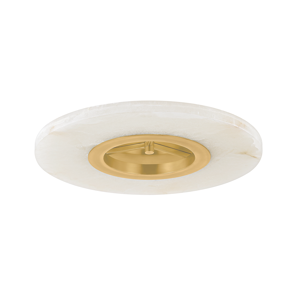 ALTO Semi Flush with Aged Brass Finish