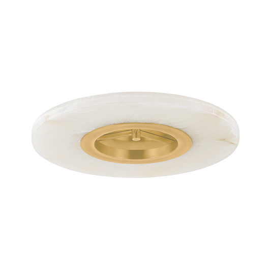 ALTO Semi Flush with Aged Brass Finish
