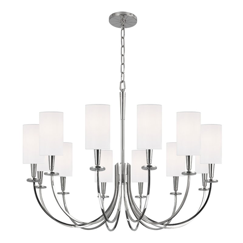 Mason Chandelier with Polished Nickel Finish