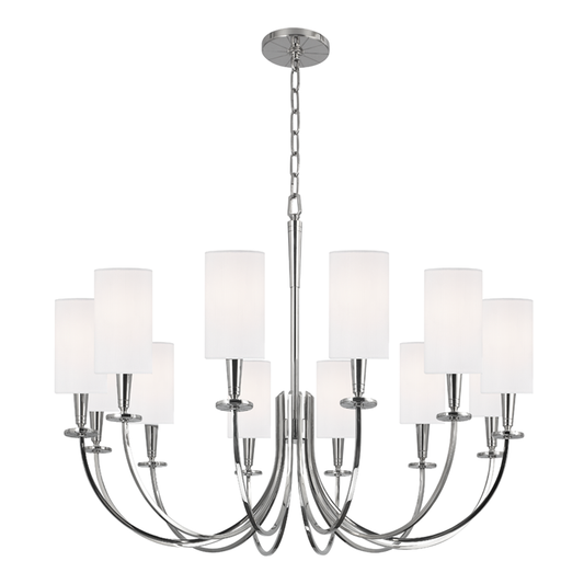 Mason Chandelier with Polished Nickel Finish