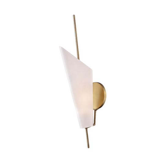 Cooper Wall Sconce with Aged Brass Finish