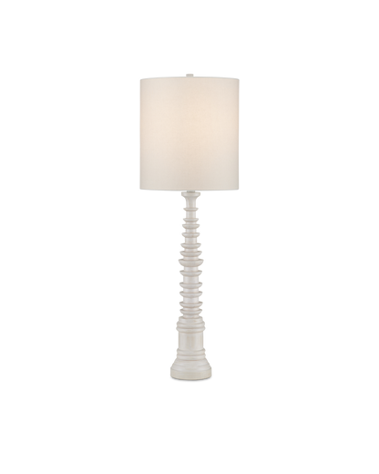 Malayan White Table Lamp