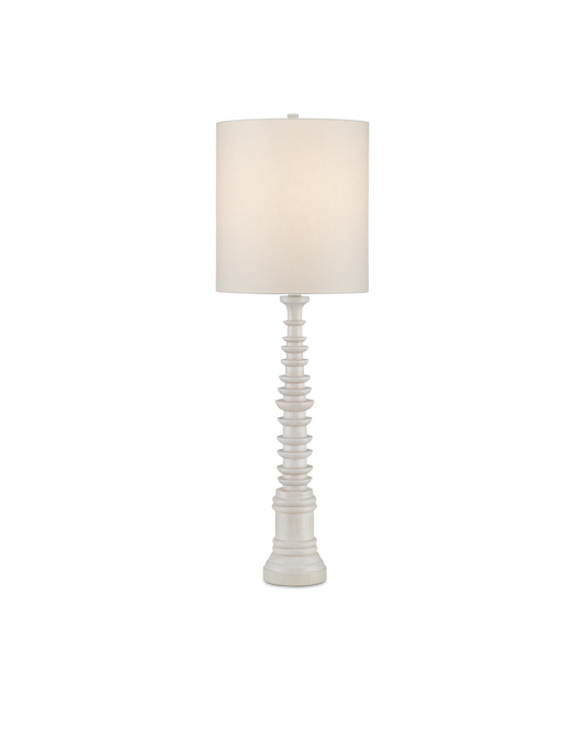 Malayan White Table Lamp