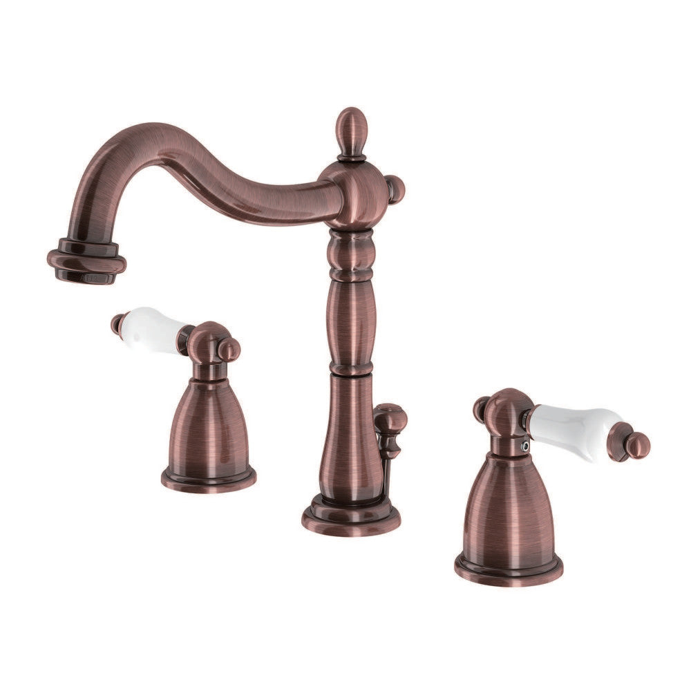 Heritage Widespread Bathroom Faucet in Antique Copper