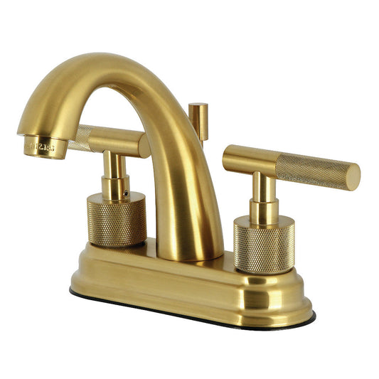 Convergent 4 Inch Centerset Bathroom Faucet in Brushed Brass