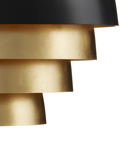 Salviati Large Black & Gold Pendant