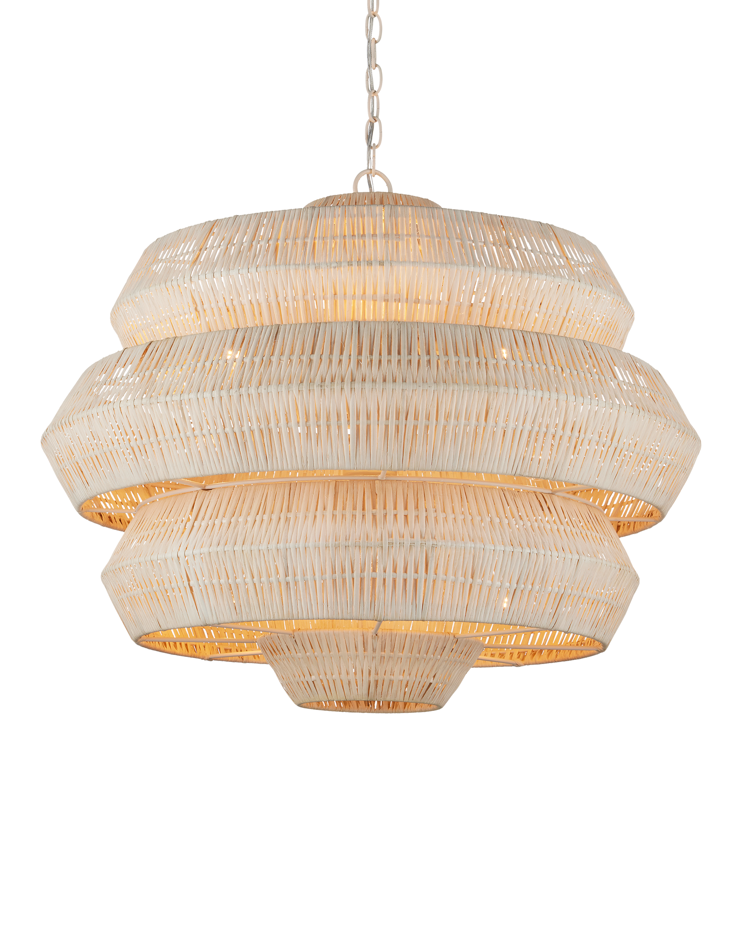 Antibes Medium White Chandelier