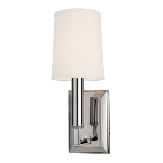 Clinton Wall Sconce with Polished Nickel Finish