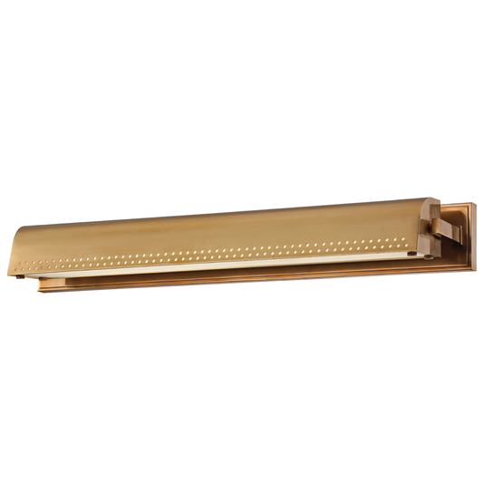 Garfield Picture Light with Aged Brass Finish