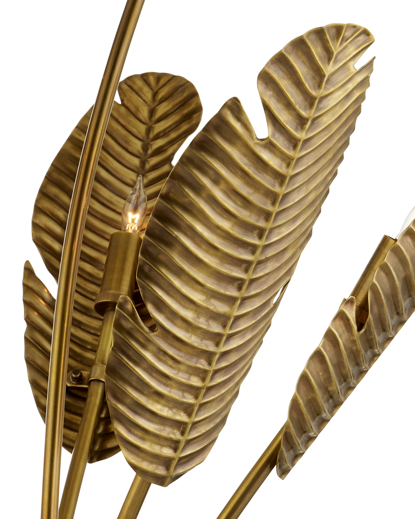 Tropical Grande Brass Floor Lamp