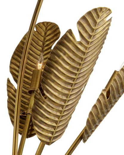 Tropical Grande Brass Floor Lamp