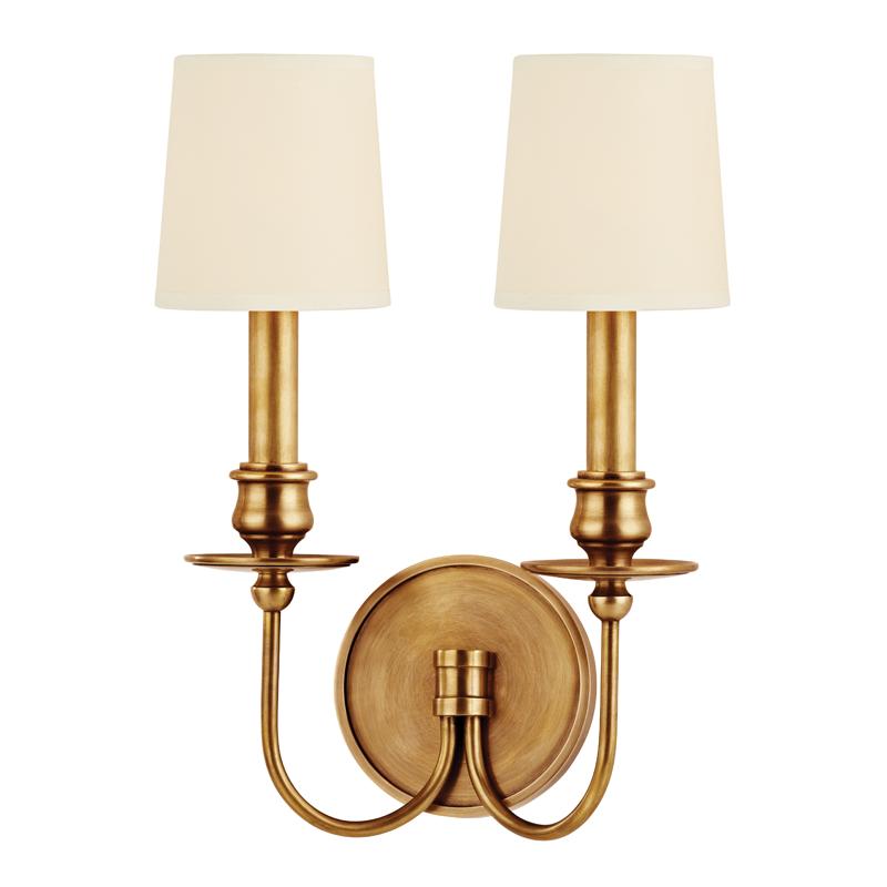 Cohasset Wall Sconce with Aged Brass Finish