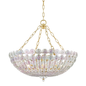 Floral Park Chandelier with Aged Brass Finish
