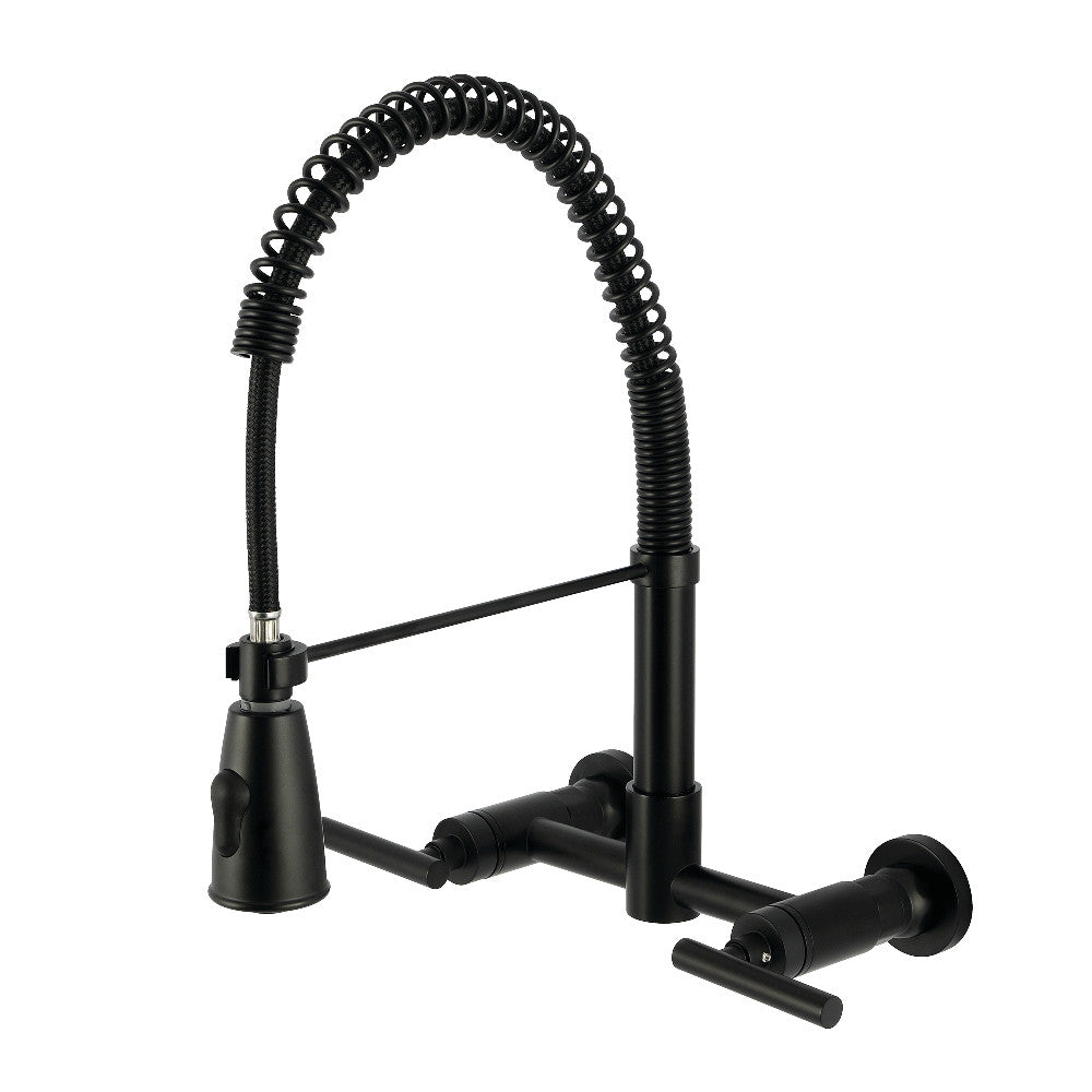Manhattan Pre-Rinse Kitchen Faucet in Matte Black