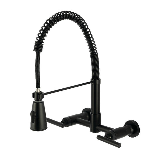 Manhattan Pre-Rinse Kitchen Faucet in Matte Black
