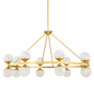 Grafton Chandelier with Aged Brass Finish