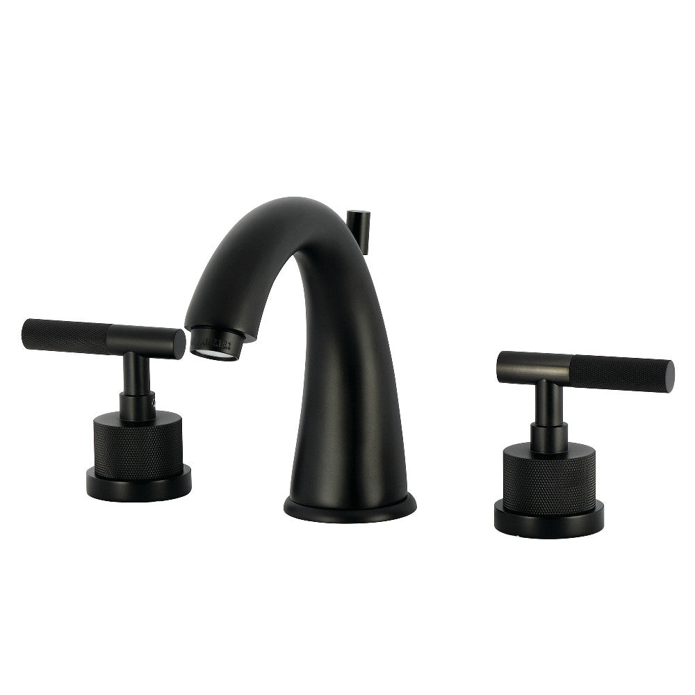 Convergent Widespread Bathroom Faucet in Matte Black