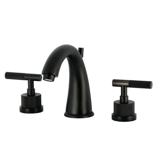 Convergent Widespread Bathroom Faucet in Matte Black