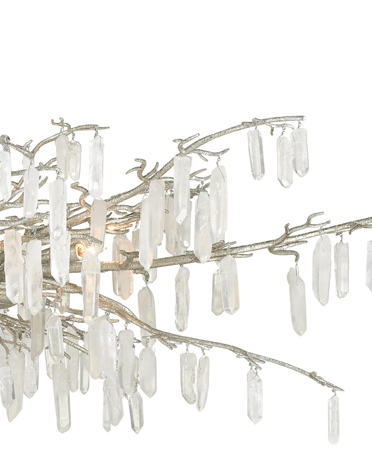 Forest Dawn Silver Chandelier