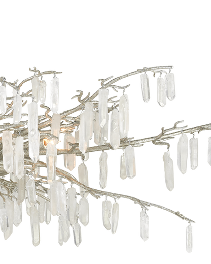 Forest Dawn Silver Chandelier
