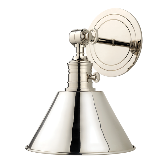 Garden City Wall Sconce with Polished Nickel Finish