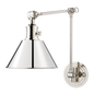 Garden City Wall Sconce with Polished Nickel Finish