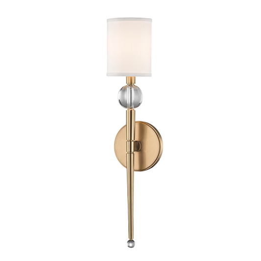 Rockland Wall Sconce with Aged Brass Finish