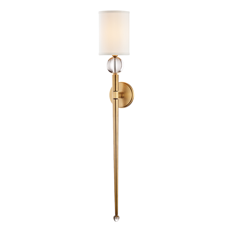 Rockland Wall Sconce with Aged Brass Finish