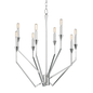Archie Chandelier with Polished Nickel Finish