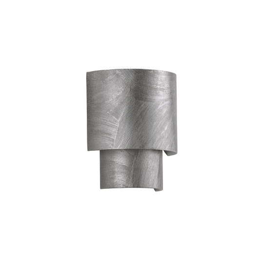 MORAY Wall Sconce with BLACK SILVER LEAF Finish