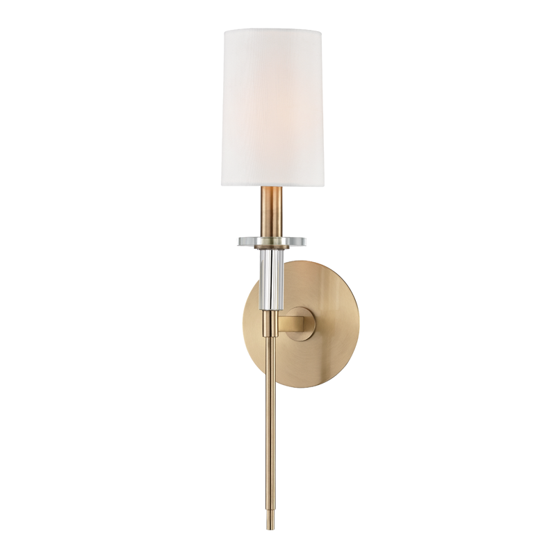 Amherst Wall Sconce with Aged Brass Finish