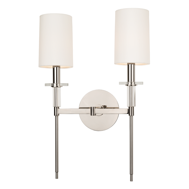 Amherst Wall Sconce with Polished Nickel Finish