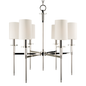 Amherst Chandelier with Polished Nickel Finish
