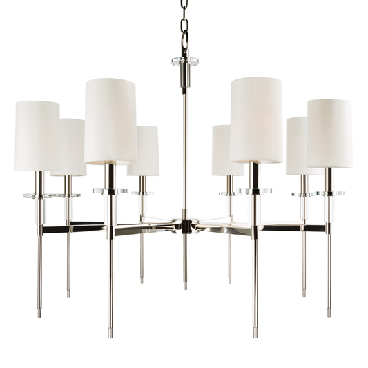Amherst Chandelier with Polished Nickel Finish