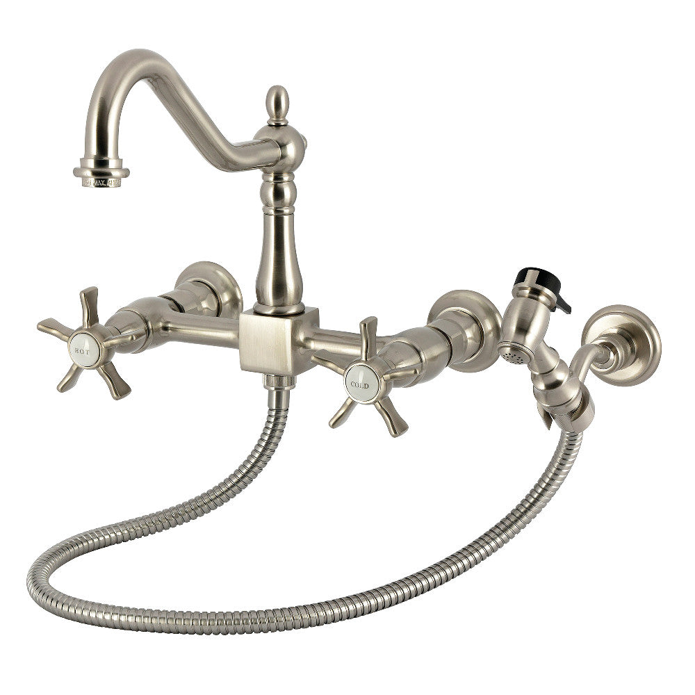 Hamilton Wall Mount Kitchen Faucet in Brushed Nickel