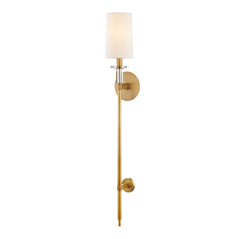 Amherst Wall Sconce with Aged Brass Finish