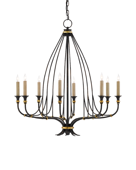 Folgate Small Black Chandelier