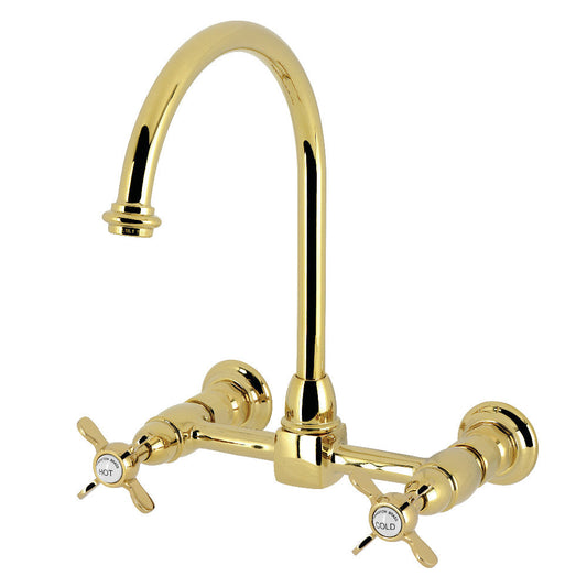 Essex Bridge Kitchen Faucet in Polished Brass