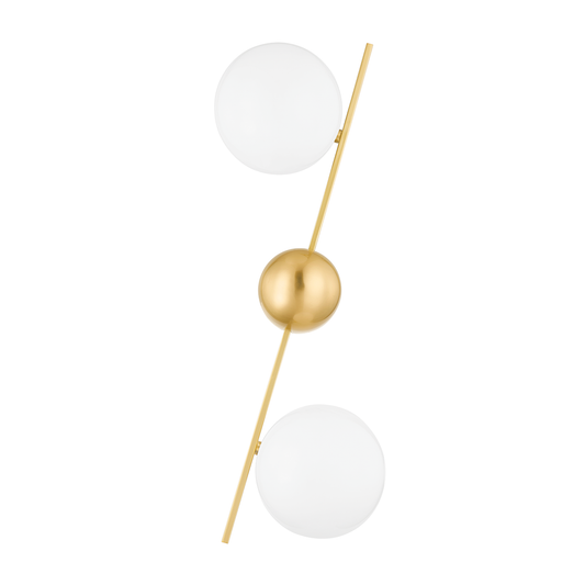 Wendover Wall Sconce with Aged Brass Finish