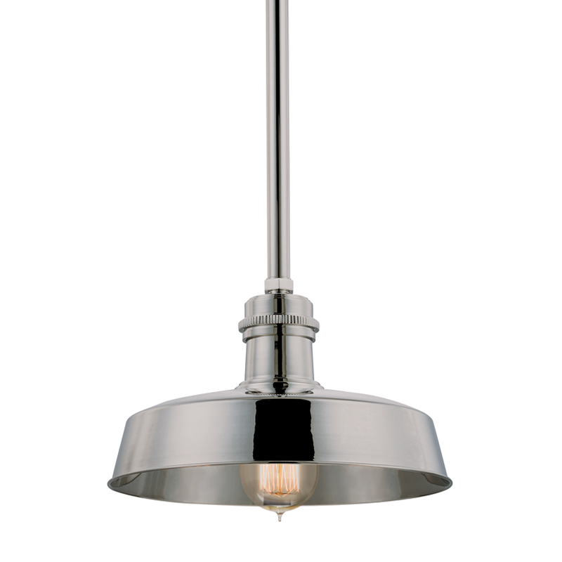 Hudson Falls Pendant with Polished Nickel Finish