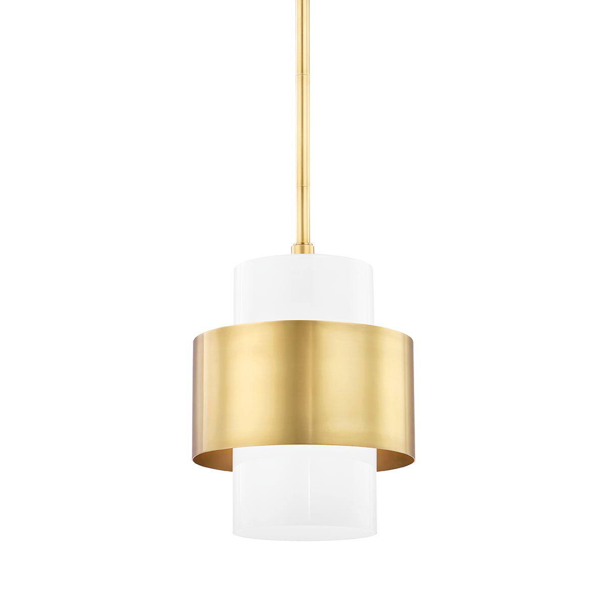 Corinth Pendant with Aged Brass Finish