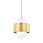 Corinth Pendant with Aged Brass Finish