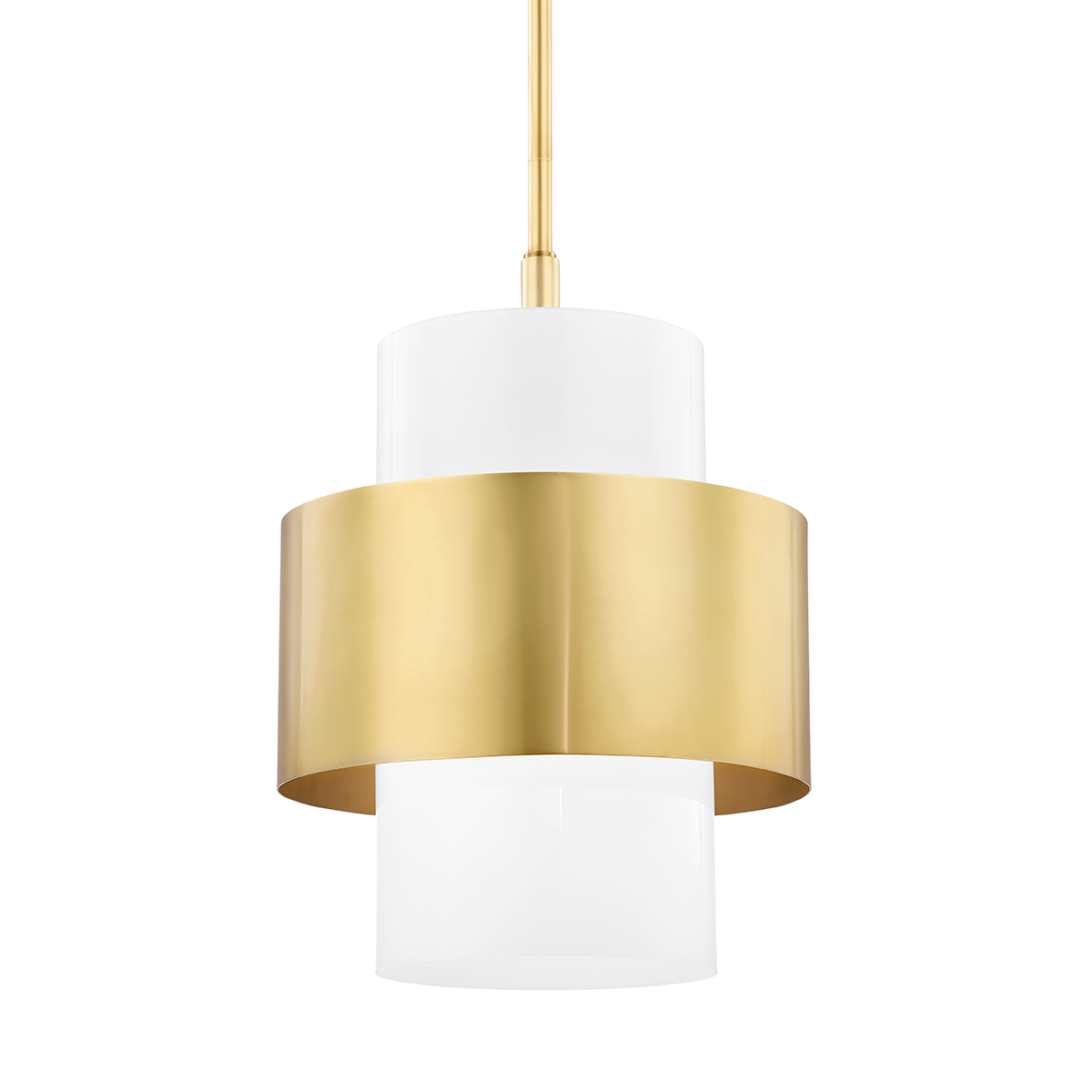 Corinth Pendant with Aged Brass Finish