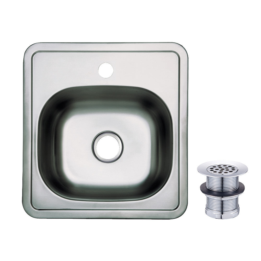 Studio 14.9375 Inch Bar Prep Sink in Polished Chrome