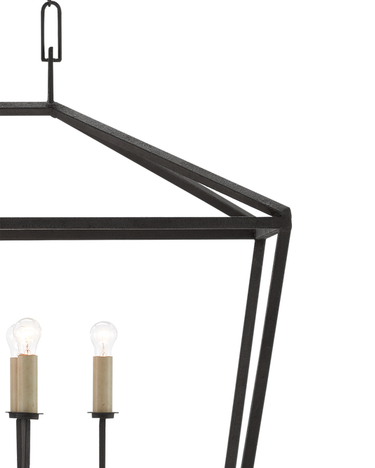 Denison Rectangular Black Lantern