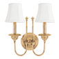 Yorktown Wall Sconce with Aged Brass Finish
