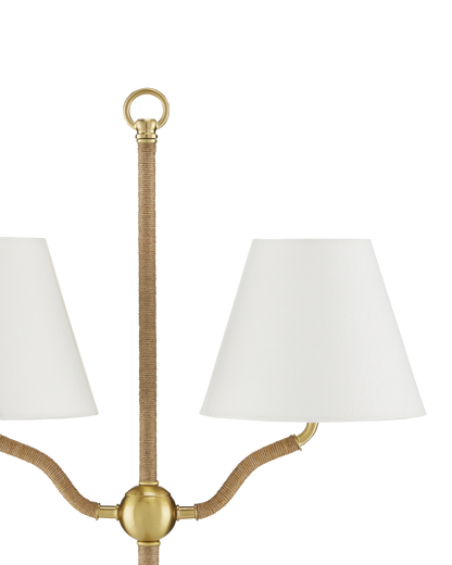 Sirocco Brass Floor Lamp