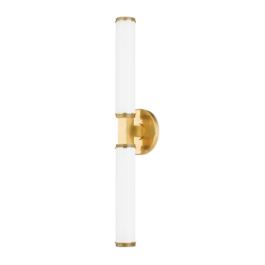 CROMWELL Wall Sconce with Aged Brass Finish